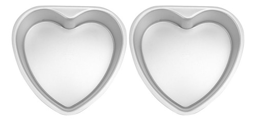 1 Molde For Flan En Forma De Corazón Desmontable, 2 Unidades