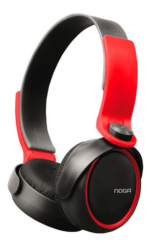 Auricular Noganet Headset Ng-904 Rojo Fact A-b