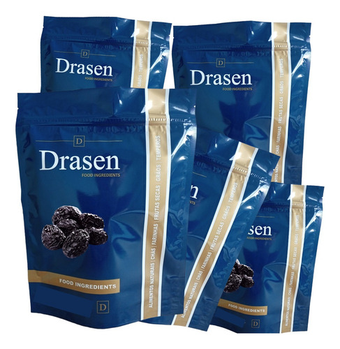 Kit 5kg | Ameixa Seca Sem Caroço | Sem Glúten - Drasen Food