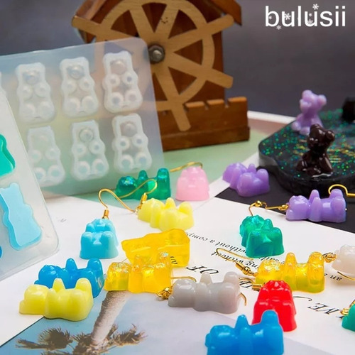Imagen 3 de 6 de Molde Silicona Ositos Gominola Especial Para Resina