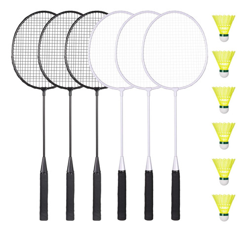 Abovegenius Juego De 6 Raquetas De Bádminton Para Juegos En 