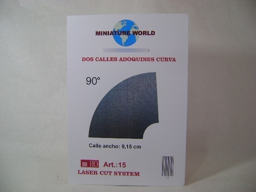 Nico 2 Calles Adoquinadas Curvas Miniatur World H0 (mnw 52)