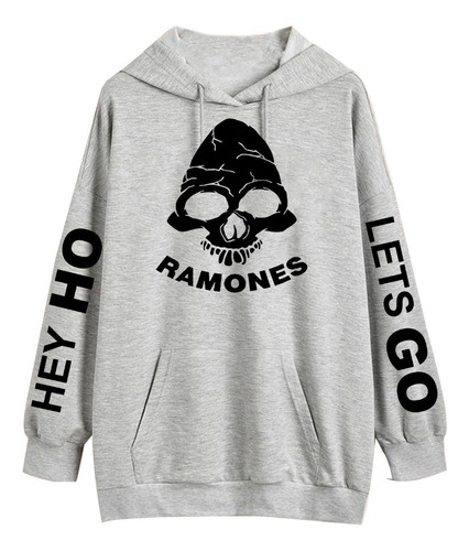 Buzo Ramones Hey Ho Lets Go   Logo Algodon Unisex