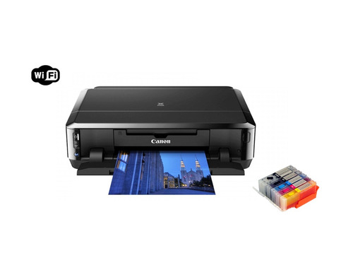 Impresora Tinta Color Cd Dvd Canon Ip7210 Recargables Adapta