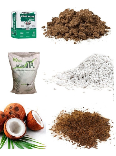 Fibra De Coco + Peat Moss + Perlita