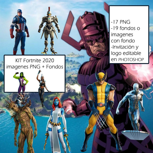 Imagenes Kit Png Fortnite Capitulo 2 Temporada 4 Marvel