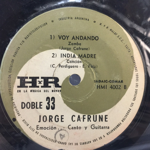 Jorge Cafrune - Zamba Correntina / Voy Andando - Simple