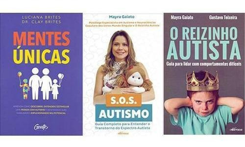 Kit 3 Livros Autismo Mentes Únicas + Sos Autismo + Reizinho