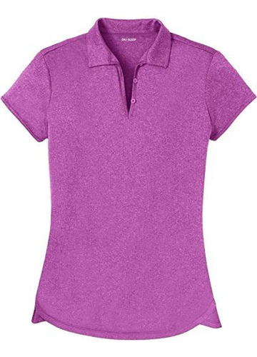 Dri-equipo Damas Que Absorbe La Humedad Heather Golf Polos E