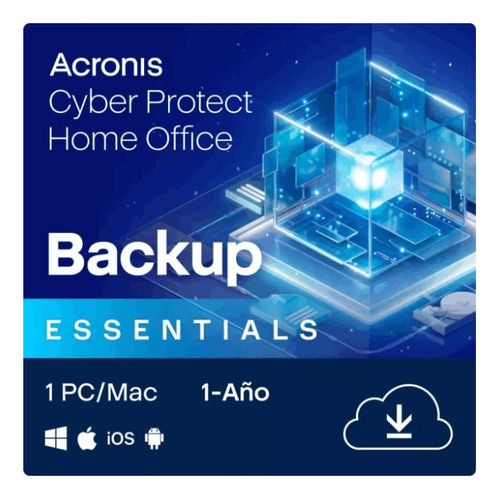 Acronis Cyber Protect Home Office Essential  1 Pc  1 Año