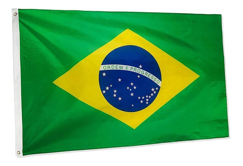 Bandera brasileña lista, 1,50 x 0,90 m