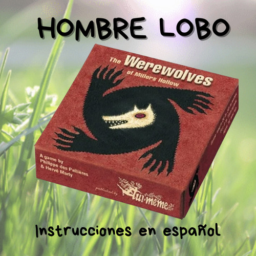 Juego Carta Hombre Lobo Castronegro Instrucciones En Español