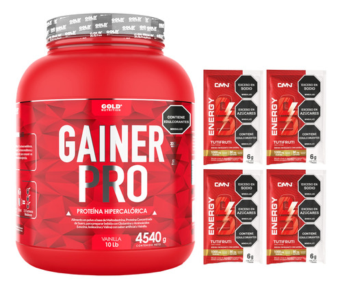 Proteína Gainer Pro Para Aumentar Músculo 10lbs En Promoción