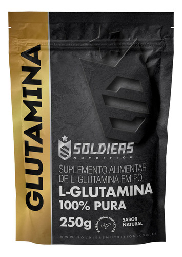 L-Glutamina 250g - 100% Pura - Soldiers Nutrition