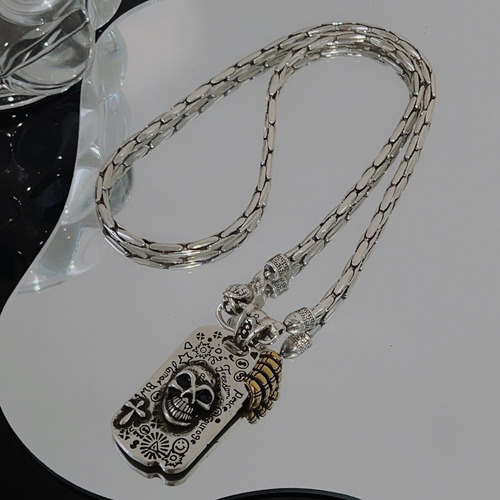 Xxcollar Con Forma De Calavera, Joyería Unisex Moderna De Me