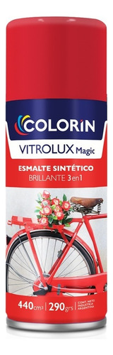 Aerosol Vitrolux Magic Esmalte 3 En 1 440 Cm3 Brillante Color Bermellón