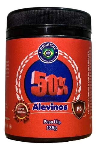 Alimento Para Alevinos - Maramar 50% Proteína - Pote 135g