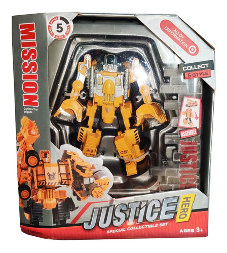 Robot Transformers Maquina Justice Hero Juguete Navidad