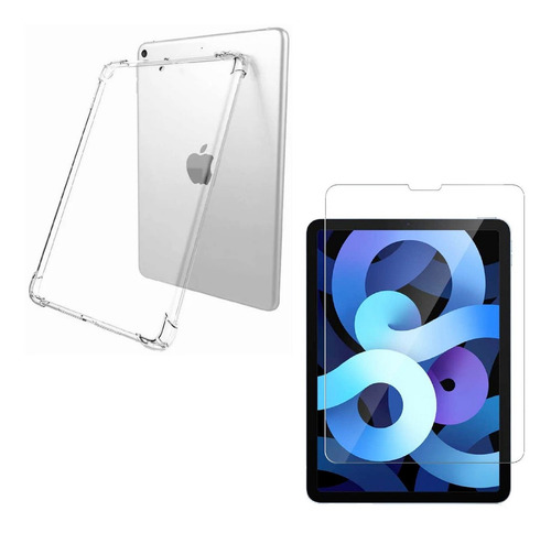 Funda Reforzada + Vidrio Compatible iPad 7ma 8va 9na Gen