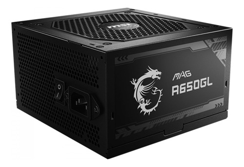 Fonte Msi Mag A650gl, 650w, 80 Plus Gold Full Modular, Black