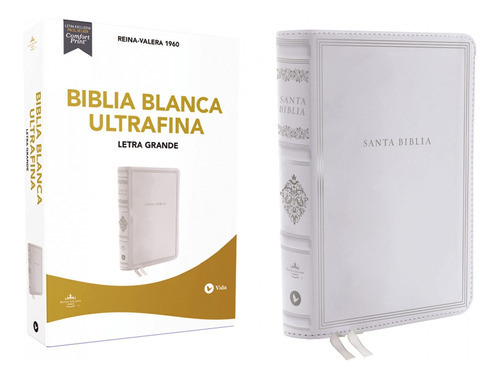 Biblia Rvr1960 Blanca Ultrafina 10pt Boda, Bautizo
