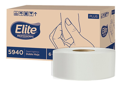 Papel Higiénico Elite® Bobina H/d 360 Mts. C/6 Rollos 5940