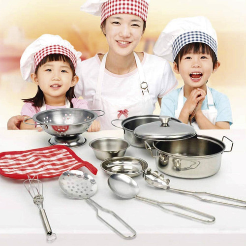 Imagen 2 de 6 de Juego De Cocina Kids Set Juguete De Cocina 11 Piezas