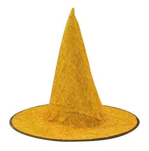 Sombrero Bruja Con Pelito Brilloso X 3 - Halloween Cotillon