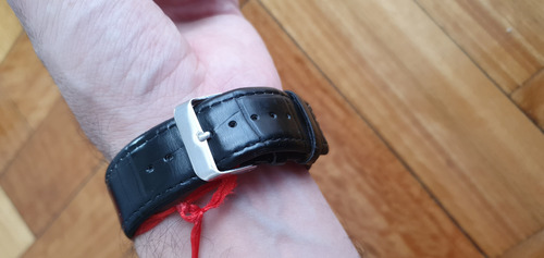 Reloj De Hombre Primark - Números Romanos Y Malla De Cuero Negro Plateado Negro