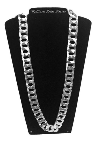 Conjunto De Prata Cordão Corrente + Pulseira 1x1 Fire Blade