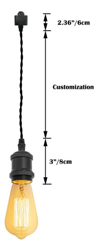 Lámpara Colgante Fsliving Tipo H Con Cable Personalizado