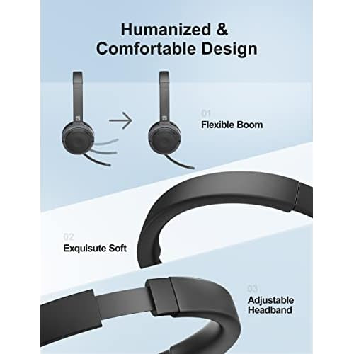 Auriculares Inalámbricos Laptop, Auriculares Micróf...