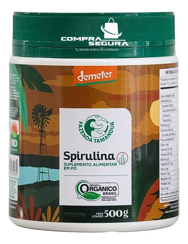 Spirulina Espirulina En Polvo Orgánica Certificada 