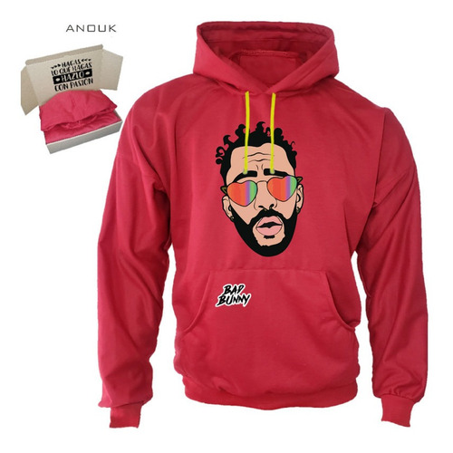 Imagen 6 de 10 de Buzo Hoodie Personalizado Saco Bad Bunny Unisex Estampado R4
