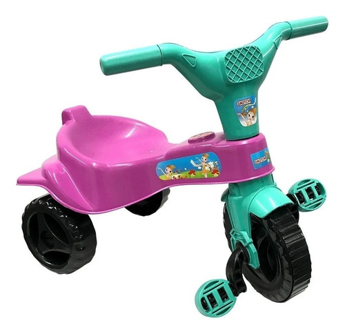 Motoca Triciclo Infantil Unicornio Tico Tico Rosa Menina