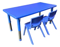 Comprar Mesa Graduable Para Niños Y 2 Sillas Azul