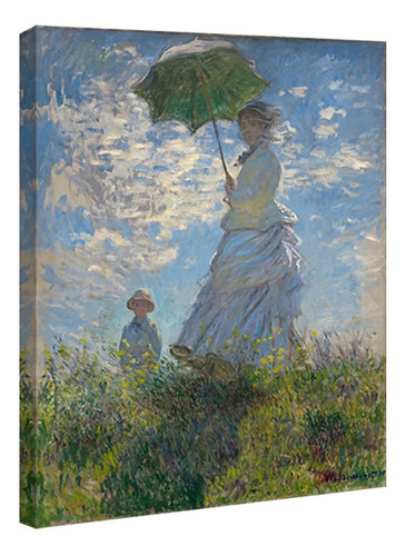 Wieco Art Woman With A Parasol Madame Monet And Her Son Canv