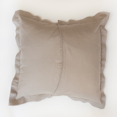 Imagen 3 de 9 de Funda De Almohadon 60x60 Decorativo Liso Gris Barcelona