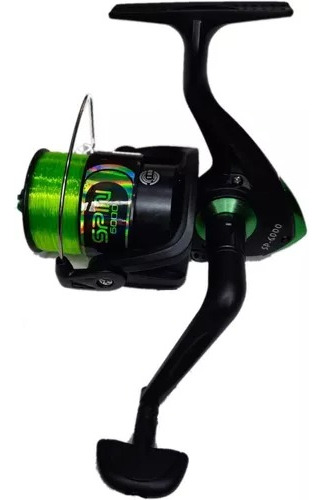 Reel Frontal Surfish Spin Sp 6000 Cargado C/tanza Pesca  