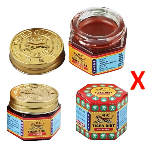 Pack 6 Pomada De Tigre Rojo Alivia Dolor Unguento 19,4g