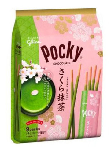 Imagen 1 de 4 de Glico Pocky Sakura Matcha Edicion Especial