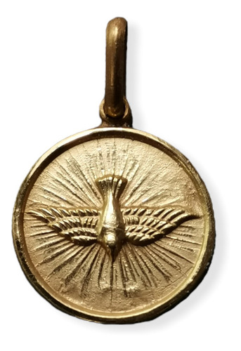 Medalla Oro 14k Espíritu Santo #233 (medallas Nava) 