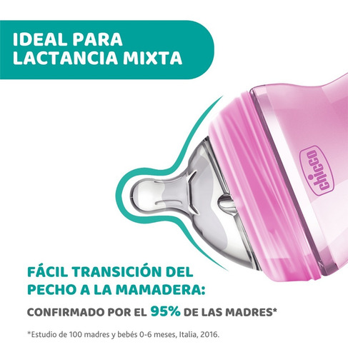 Imagen 6 de 10 de Mamadera Naturalfeeling 150 Ml De Color Flujo Lento 0 Meses