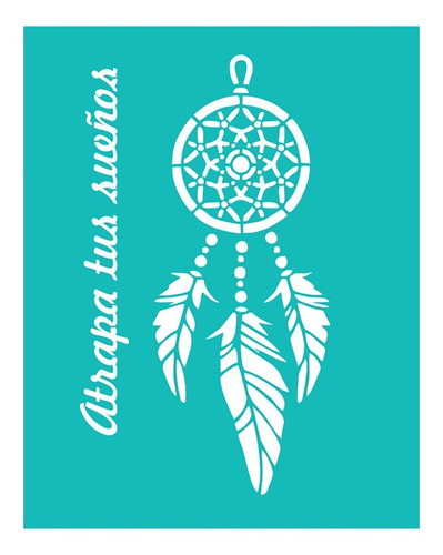 Imagen 5 de 7 de Stencil Laura Craft Set Boho Chic Plumas