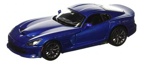 Carrito Viper Gts Maisto 1:24 Scale Para Armar Line 2013 Srt Color Azul Marino