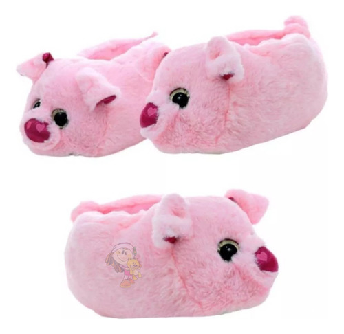 Pantuflas Chanchito De Peluche Cerdito Super Calentitas