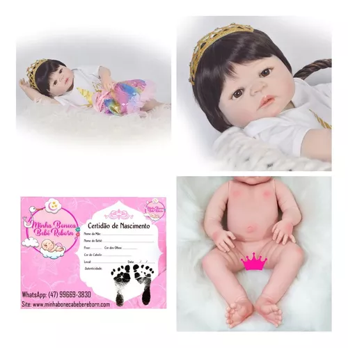 Bebe Reborn Realista Japonesa - Princesa Kit Original