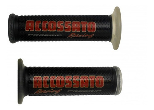 Puños Racing Pro Accossato Rojo/negro/trasparente