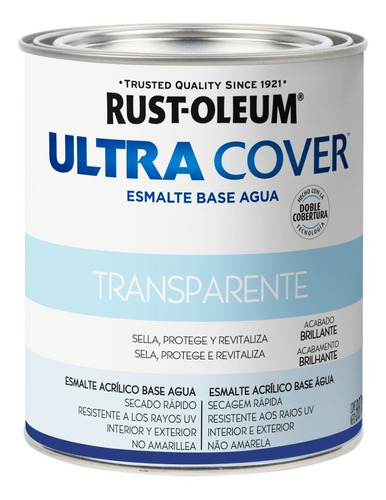 Esm. Al Agua Transparente Bte Ultra Cover Rust Oleum X 1 Lt.