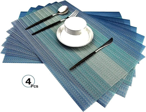 Manteles Individuales Para Mesa De Comedor, Juego De 4 Mante